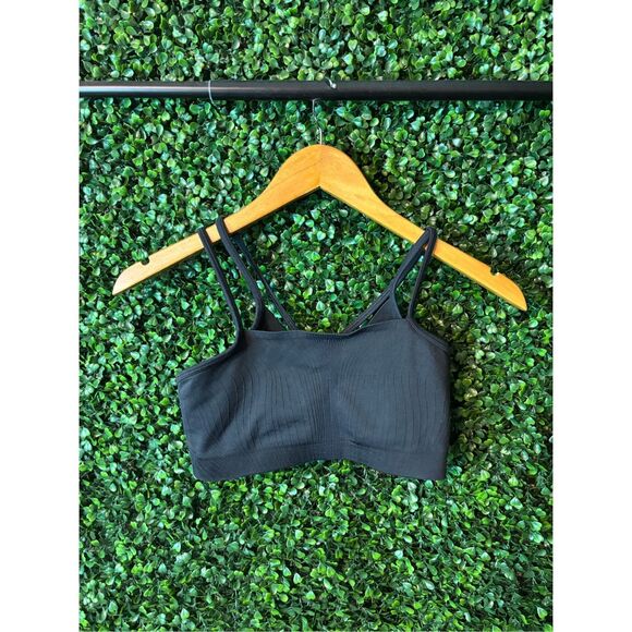 Nike ADV Black Ribbed Sports Bra Sz Small - Picture 2 of 4
